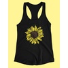 image:imageTstars Cute Sunflower Tank Tops for Women Summer Casual Racerback Tops for Girls SunflowerSunflower