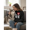 image:imageTstars Dog Mom Hoodie for Women and Teen Girls  Dog Lover Hoodies with Paw Print  Gift for Fur Moms and Pet OwnersPaw  Black