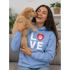 image:imageTstars Dog Mom Hoodie for Women and Teen Girls  Dog Lover Hoodies with Paw Print  Gift for Fur Moms and Pet OwnersPaw  California Blue