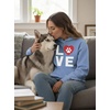 image:imageTstars Dog Mom Hoodie for Women and Teen Girls  Dog Lover Hoodies with Paw Print  Gift for Fur Moms and Pet OwnersPaw  California Blue