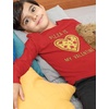 image:imageTstars Pizza is My Valentine Shirt Gift for Pizza Lovers Youth Kids Long Sleeve TShirt XLarge Red