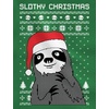 image:imageTstars Slothy Christmas Ugly Christmas Sweater 34 Women Sleeve Baseball Jersey ShirtBlackGray