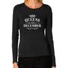 image:imageTstars Birthday Gift for Women  QUEENS Are Born In December Women Long Sleeve TShirtBlack