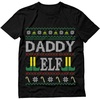 image:imageTstars Daddy Elf Ugly Christmas Sweater Funny Dad Xmas Shirt Family Elf TShirtBlack