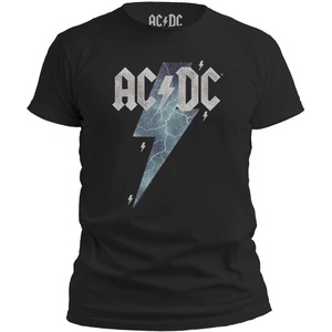image:imageTstars ACDC Jagged Logo Band Power Up Tee for Men for Those About to Rock n Roll Shirt TShirtLightning  Black