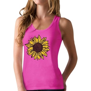 image:imageTstars Cute Sunflower Tank Tops for Women Summer Casual Racerback Tops for Girls SunflowerBerry