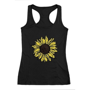 image:imageTstars Cute Sunflower Tank Tops for Women Summer Casual Racerback Tops for Girls SunflowerSunflower
