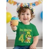 image:imagePaw Patrol Rubble Digging Being 4 TShirt for Toddler Boys  4th Birthday Outfit with Construction Bulldozer ThemeGreen