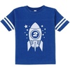 image:imageTstars Gift for Two Year Old  2nd Birthday Space Rocket Toddler Jersey TShirtBlue
