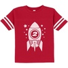 image:imageTstars Gift for Two Year Old  2nd Birthday Space Rocket Toddler Jersey TShirtRed