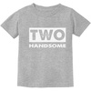 image:imageTstars Two Handsome 2nd Birthday Shirt Gifts for 2 Year Old Boy Toddler Kids TShirtGray