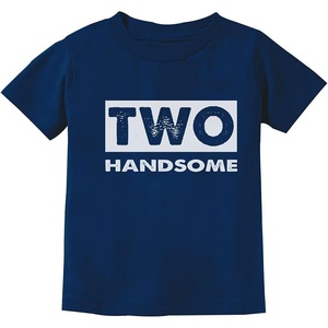 image:imageTstars Two Handsome 2nd Birthday Shirt Gifts for 2 Year Old Boy Toddler Kids TShirtNavy
