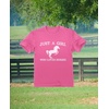 image:imageTstars Horse Gifts A Girl Who Loves Horses Shirt Youth Equestrian Kids TShirt for Girls Who Ride or Love PoniesPink