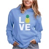 image:imageTstars I Love Pineapples  Best Gift for Pineapple Lovers Women Hoodie XLarge California Blue