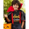 image:imageTstars Bulldozer Pumpkin Face Halloween Shirt  Toddler Boys Construction TShirt for Kids Trick or Treat OutfitDigging  Black