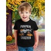 image:imageTstars Bulldozer Pumpkin Face Halloween Shirt  Toddler Boys Construction TShirt for Kids Trick or Treat OutfitSmasher  Black