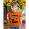 image:imageTstars Bulldozer Pumpkin Face Halloween Shirt  Toddler Boys Construction TShirt for Kids Trick or Treat OutfitSmasher  Orange