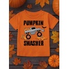 image:imageTstars Bulldozer Pumpkin Face Halloween Shirt  Toddler Boys Construction TShirt for Kids Trick or Treat OutfitSmasher  Orange