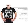 image:imageTstars If Papa Cant Fix It No One Can Funny Dad Shirt Fathers Day Birthday Gift for Papa Grandpa Mens ShirtIf Papa 1  Black