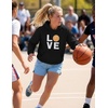 image:imageTstars Love Basketball Hoodie for Women and Teen Girls Graphic Hoodies Gift Idea for Players Coaches and FansBlack