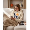 image:imageTstars Love Basketball Hoodie for Women and Teen Girls Graphic Hoodies Gift Idea for Players Coaches and FansCream