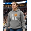 image:imageTstars Love Basketball Hoodie for Women and Teen Girls Graphic Hoodies Gift Idea for Players Coaches and FansGray