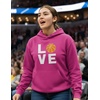 image:imageTstars Love Basketball Hoodie for Women and Teen Girls Graphic Hoodies Gift Idea for Players Coaches and FansPink