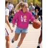 image:imageTstars Love Basketball Hoodie for Women and Teen Girls Graphic Hoodies Gift Idea for Players Coaches and FansPink