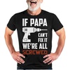 image:imageTstars If Papa Cant Fix It No One Can Funny Dad Shirt Fathers Day Birthday Gift for Papa Grandpa Mens ShirtIf Papa 1  Black