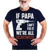 image:imageTstars If Papa Cant Fix It No One Can Funny Dad Shirt Fathers Day Birthday Gift for Papa Grandpa Mens ShirtIf Papa 1  Navy