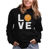 image:imageTstars Love Basketball Hoodie for Women and Teen Girls Graphic Hoodies Gift Idea for Players Coaches and FansBlack