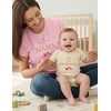 image:imageTstars First Mothers Day Mom Baby Matching Shirts Mommy and Me Outfit Set  Soft cotton mommy and me matching set great for first Mothers Day baby shower new mom family photo giftPromoted  Light Pink Mom  Natural Baby