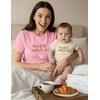 image:imageTstars First Mothers Day Mom Baby Matching Shirts Mommy and Me Outfit Set  Soft cotton mommy and me matching set great for first Mothers Day baby shower new mom family photo giftHeart F  Light Pink Mom  Natural Baby