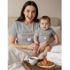 image:imageTstars First Mothers Day Mom Baby Matching Shirts Mommy and Me Outfit Set  Soft cotton mommy and me matching set great for first Mothers Day baby shower new mom family photo giftHeart F  Gray Mom  Gray Baby