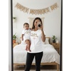 image:imageTstars First Mothers Day Mom Baby Matching Shirts Mommy and Me Outfit Set  Soft cotton mommy and me matching set great for first Mothers Day baby shower new mom family photo giftHeart F  White Mom  White Baby