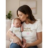 image:imageTstars First Mothers Day Mom Baby Matching Shirts Mommy and Me Outfit Set  Soft cotton mommy and me matching set great for first Mothers Day baby shower new mom family photo giftHeart F  White Mom  White Baby