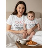 image:imageTstars First Mothers Day Mom Baby Matching Shirts Mommy and Me Outfit Set  Soft cotton mommy and me matching set great for first Mothers Day baby shower new mom family photo giftMom White  Baby White