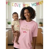image:imageTstars First Mothers Day Mom Baby Matching Shirts Mommy and Me Outfit Set  Soft cotton mommy and me matching set great for first Mothers Day baby shower new mom family photo giftPromoted  Light Pink Mom  Natural Baby