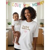 image:imageTstars First Mothers Day Mom Baby Matching Shirts Mommy and Me Outfit Set  Soft cotton mommy and me matching set great for first Mothers Day baby shower new mom family photo giftHeart F  White Mom  White Baby