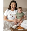 image:imageTstars First Mothers Day Mom Baby Matching Shirts Mommy and Me Outfit Set  Soft cotton mommy and me matching set great for first Mothers Day baby shower new mom family photo giftFirst  White Mom  Sage Baby
