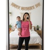 image:imageTstars First Mothers Day Mom Baby Matching Shirts Mommy and Me Outfit Set  Soft cotton mommy and me matching set great for first Mothers Day baby shower new mom family photo giftMom Pink  Baby Aqua