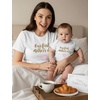 image:imageTstars First Mothers Day Mom Baby Matching Shirts Mommy and Me Outfit Set  Soft cotton mommy and me matching set great for first Mothers Day baby shower new mom family photo giftHeart F  White Mom  White Baby