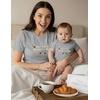 image:imageTstars First Mothers Day Mom Baby Matching Shirts Mommy and Me Outfit Set  Soft cotton mommy and me matching set great for first Mothers Day baby shower new mom family photo giftFirst  Gray Mom  Gray Baby