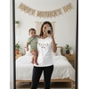 image:imageTstars First Mothers Day Mom Baby Matching Shirts Mommy and Me Outfit Set  Soft cotton mommy and me matching set great for first Mothers Day baby shower new mom family photo giftFirst  White Mom  Sage Baby