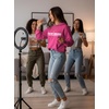 image:imageTstars Funny Hoodie Women 99 Chance I Dont Care Sarcastic Pullover  Cozy fleece sarcastic hoodie great for birthday holiday sassy humor trending quote teen girls giftExplaining  Pink