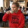 image:imageTstars Funny Hoodie Women 99 Chance I Dont Care Sarcastic Pullover  Cozy fleece sarcastic hoodie great for birthday holiday sassy humor trending quote teen girls giftDont Care  Red