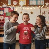 image:imageTstars Merry Swishmas Basketball Christmas Long Sleeve Shirt Kids Youth  Soft cotton basketball long sleeve tee great for Christmas ugly sweater party hoops fans youth kids giftPaws  Red