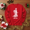 image:imageTstars Merry Swishmas Basketball Christmas Long Sleeve Shirt Kids Youth  Soft cotton basketball long sleeve tee great for Christmas ugly sweater party hoops fans youth kids giftTrex Tree  Red
