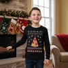 image:imageTstars Merry Swishmas Basketball Christmas Long Sleeve Shirt Kids Youth  Soft cotton basketball long sleeve tee great for Christmas ugly sweater party hoops fans youth kids giftPizza  Black