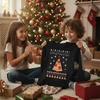 image:imageTstars Merry Swishmas Basketball Christmas Long Sleeve Shirt Kids Youth  Soft cotton basketball long sleeve tee great for Christmas ugly sweater party hoops fans youth kids giftPizza  Black